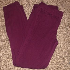 Maroon Old Navy Pixie Ankle Pant